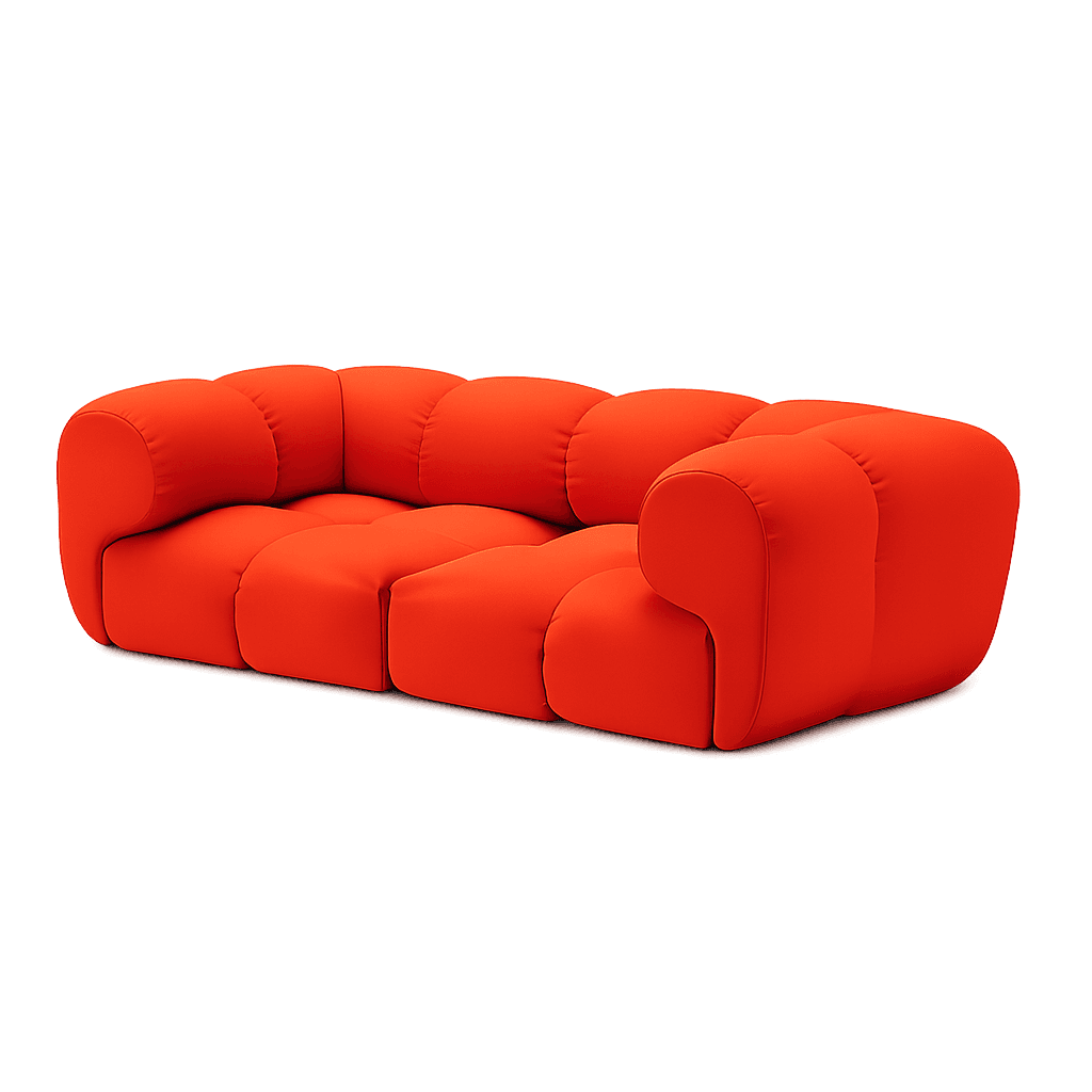 Modern red sofa